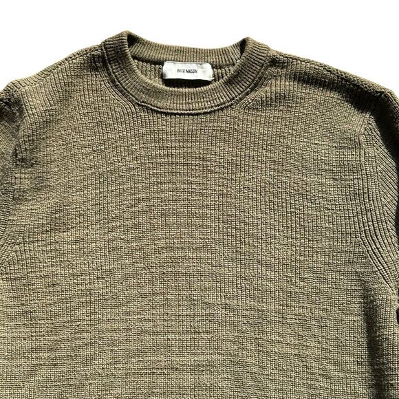 Buck Mason Olive Crewneck Sweater - Picture 3 of 13